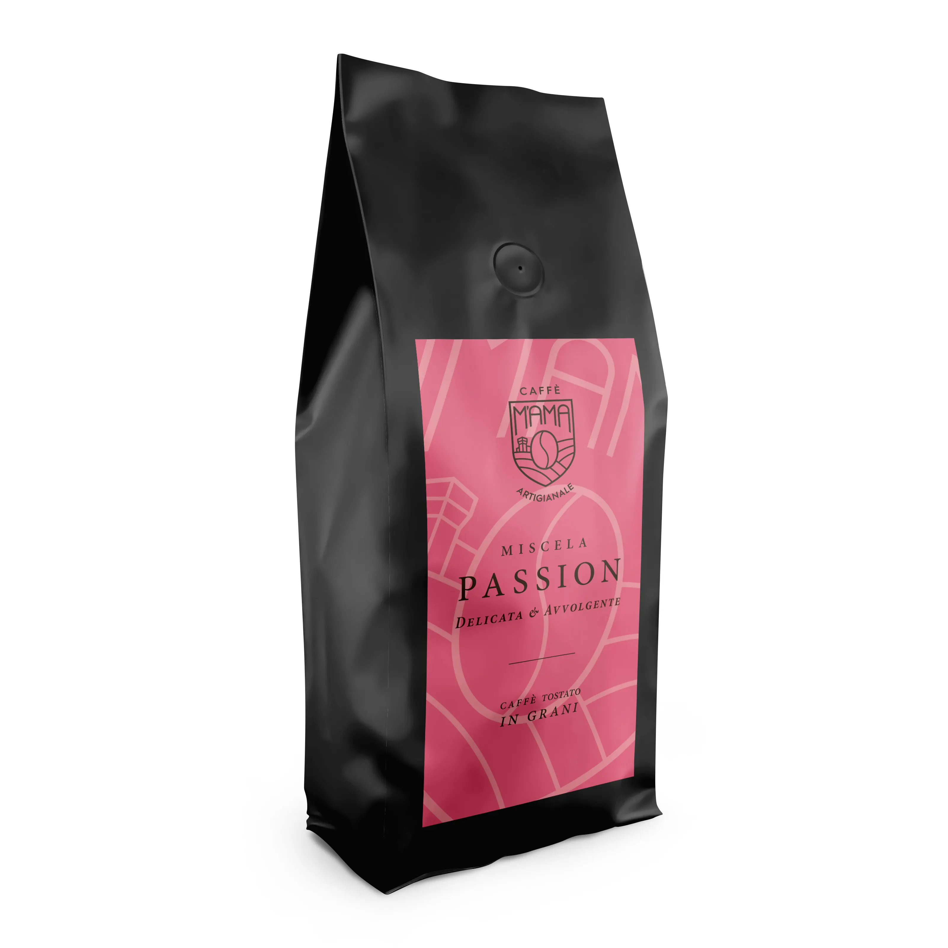 Café de granos italianos de alta calidad, 100% Arábica, 1Kg, servicio de etiqueta privada, stock fresco, pasión M'Ama