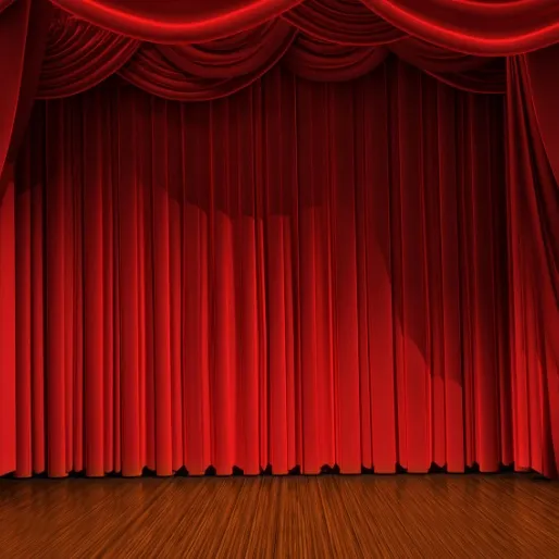 High Quality Sound Proof Curtain Ready Made Curtains Set Motorized Fire Retardant Curtains for theater