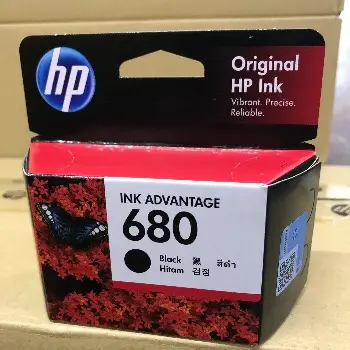 Оригинальный оригинальный картридж HP 680 с черными/цветными чернилами для F6V27AA/F6V26AA