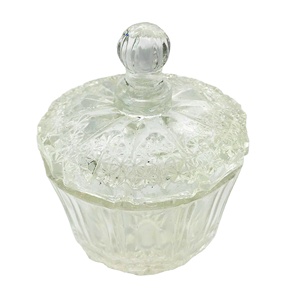 Custom Made Crystal Glass Candy Bowl Candy <strong>Jar</strong> with Lid - Product Image 1