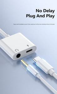 USB C 3.5mm adaptörü AUX kulaklık ses adaptörü tip C erkek 3.5mm kadın Jack şarj - Product Image 6