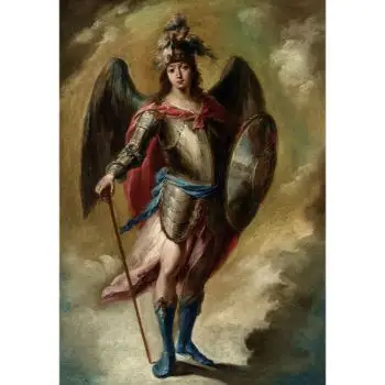 Лучшая христианская ритуальная Традиционная картина Archangel Michael по лучшей цене в Индии