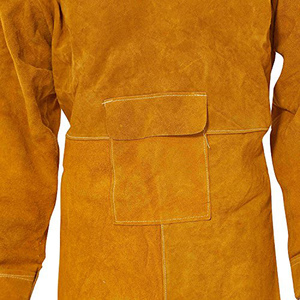 Welding Apron Anti-flame Cowhide Long Clothing Apparel Suit Welder Durable Welding Jacket