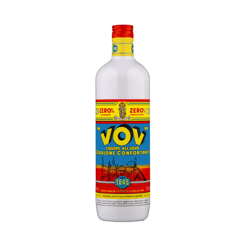 High Quality italian spirits VOV Zabajone liqueur 100 cl with eggs digestive alcoholic beverage 17.8%
