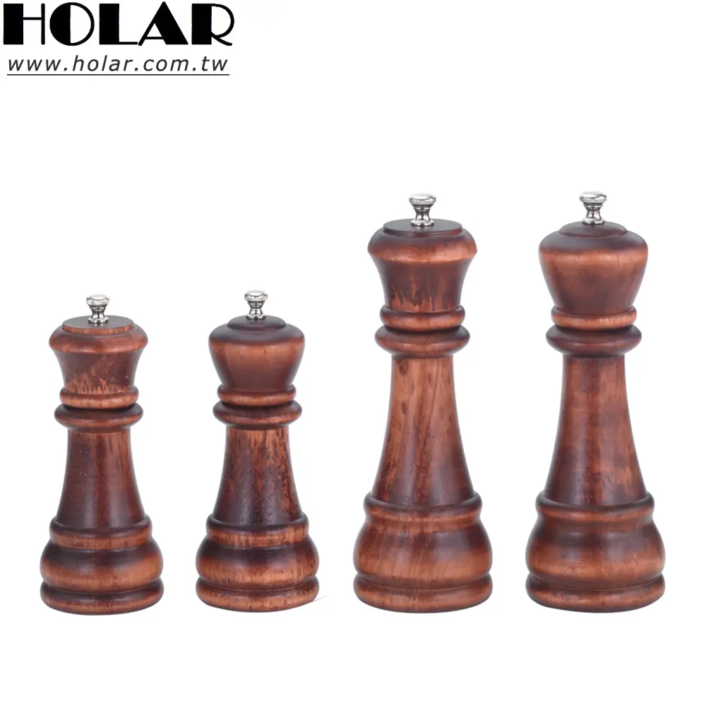 [Holar] Тайваньская элегантная Шахматная мельница для соли и перца 6 8 дюймов