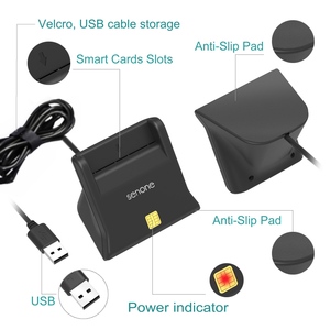 เครื่องอ่านการ์ดรีดเดอร์บัตรเครดิต USB 2.0 IC Card CR317 CAC เครื่องอ่านการเข้าถึงทั่วไป - Product Image 5