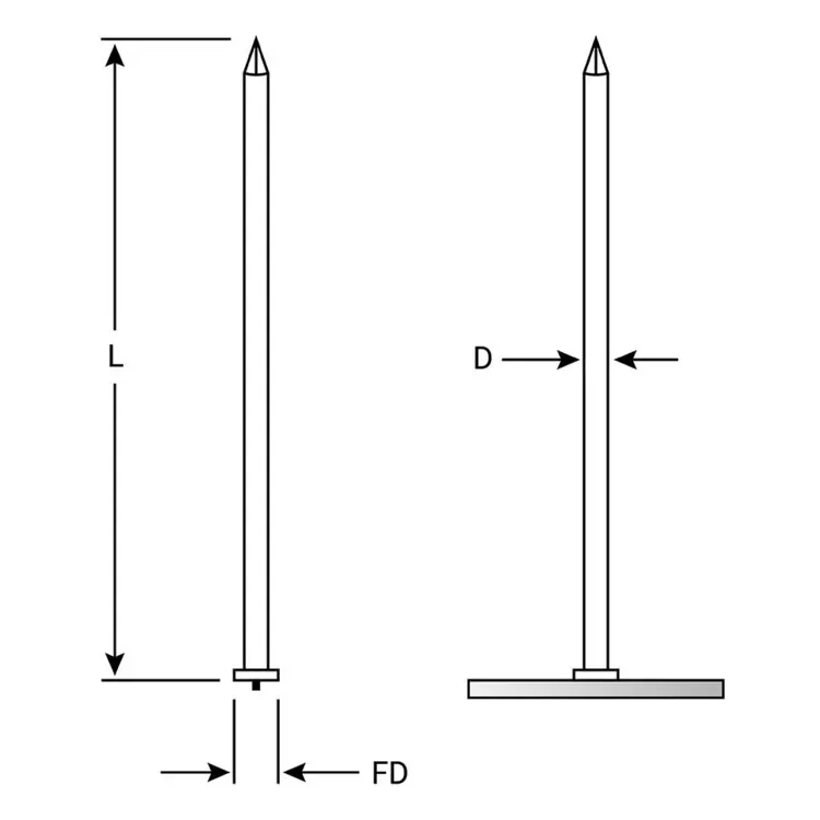 Stud Welding Insulation Pin For Fixing Wool