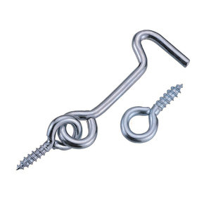 Gancho de cabina de seguridad y pestillo de ojo Cerradura Cobertizo Puerta Captura Soporte silencioso Gancho de alambre Gancho de ventana Hardware - Product Image 1