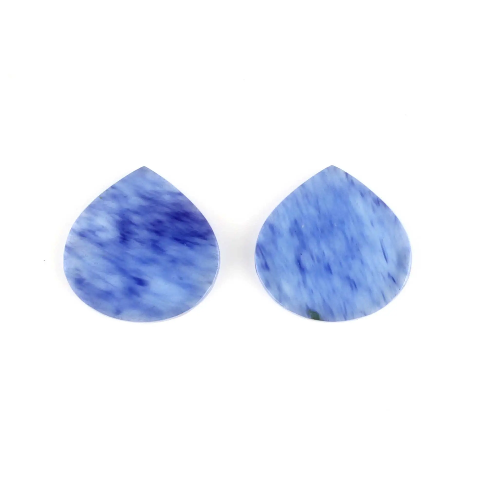 Atacado azul cereja quartzo 12 mm liso forma de coração solto pedra preciosa para fazer jóias
