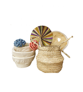 ตะกร้าหวายติดผนังหญ้าทะเลแบบแขวนทำด้วยมือของตกแต่งผนังบ้านโรงแรมปาร์ตี้งานแต่งงานของขวัญ - Product Image 3