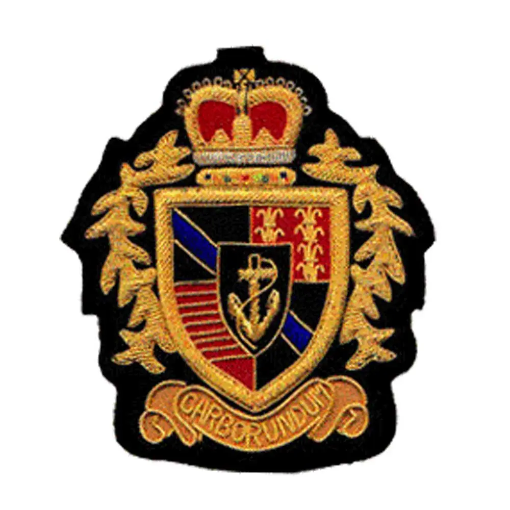 HS (RHA) Royal Horse Artillery Blazer Badge Bullion Wire ricamo fatto a mano disegni unici reali personalizzati