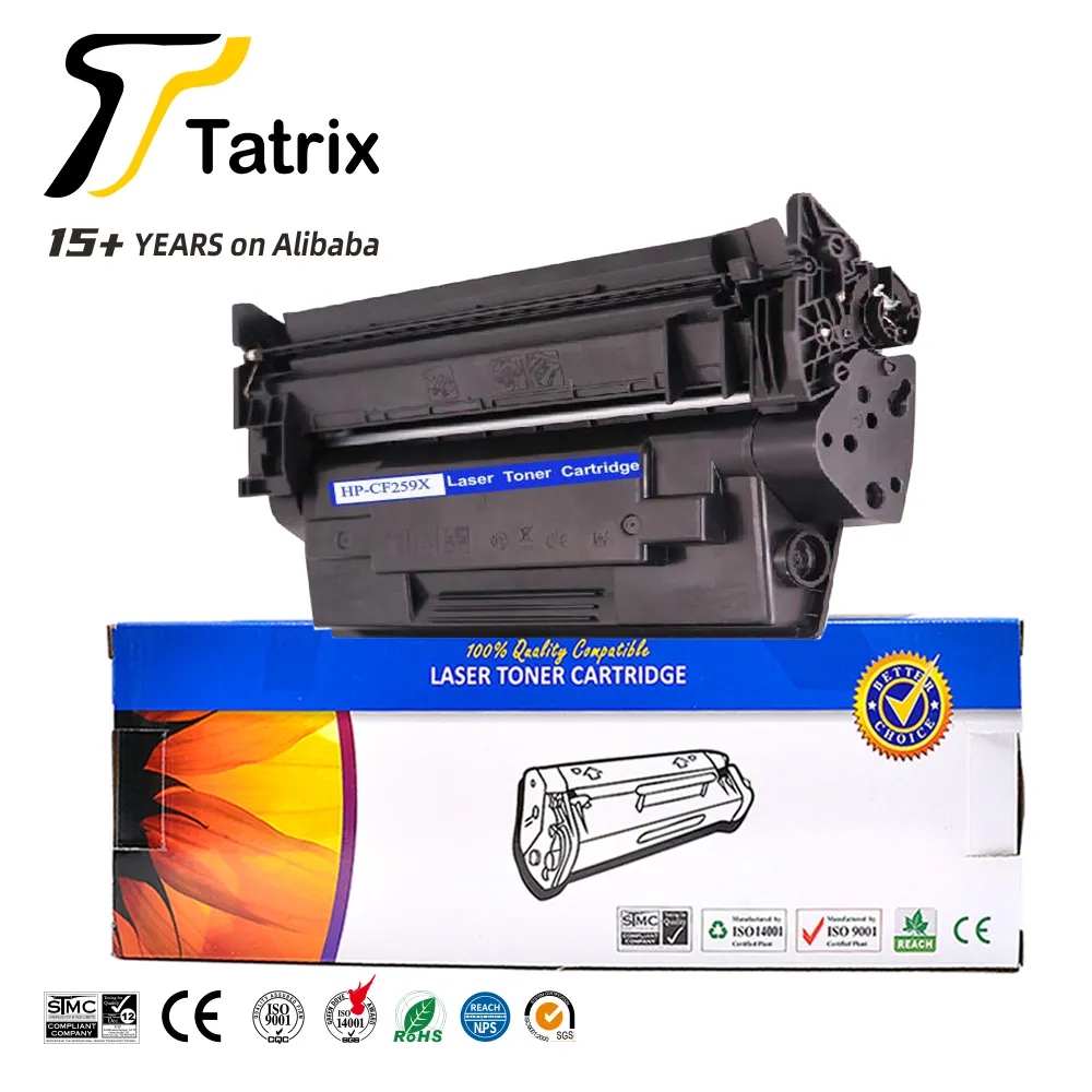 Tatrix CF259 CF259X Kartrid Toner Hitam Laser Kompatibel CF259 259X 59X untuk HP Printer LaserJet Pro M404n M404dn
