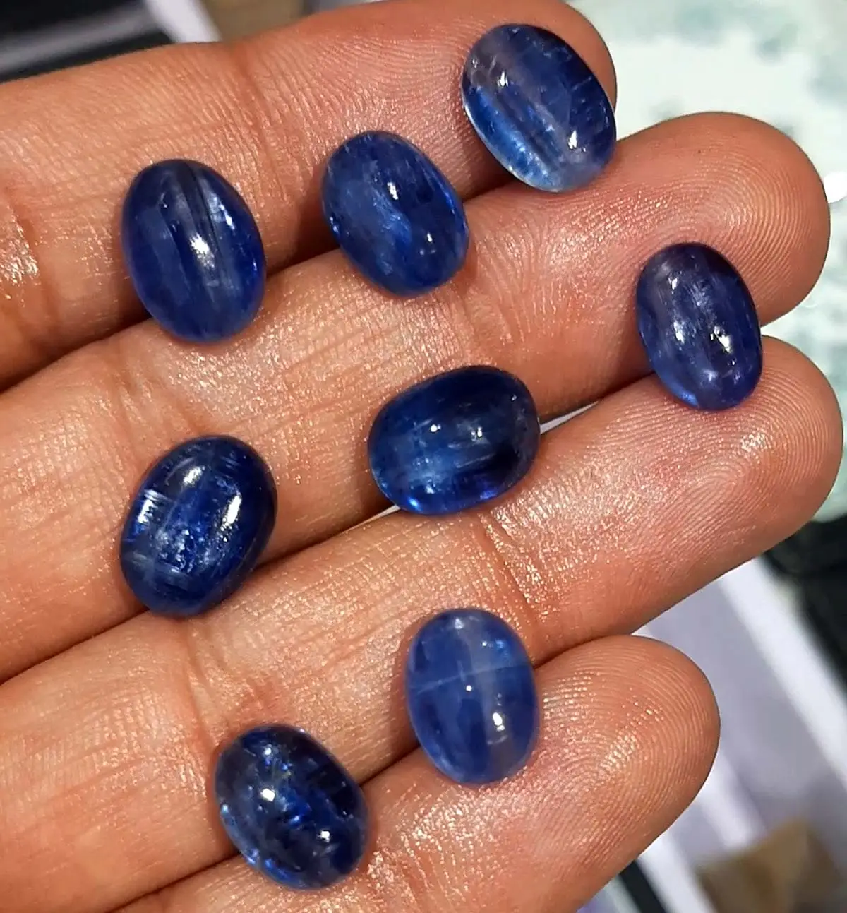 Genuine Natural Tanzanite Forma Oval Cabochon Gemstone Cor Superior Suave Jóias Fazendo Tanzanite Gemas Para Jóias Especiais Gemas