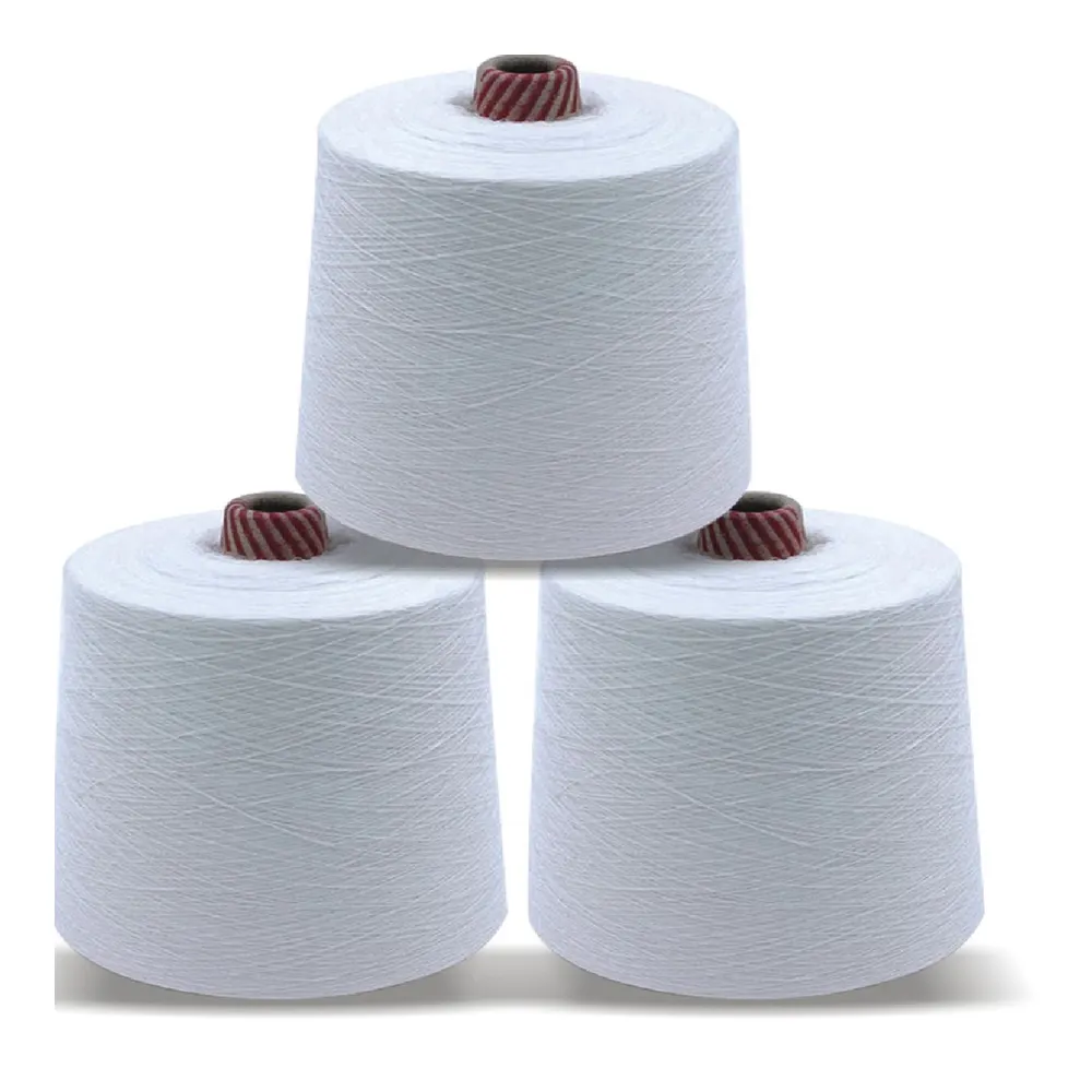 Qualidade premium 80s/1 Fio mercerizado 100% algodão Cor Cinza fio para matérias-primas têxteis usadas para tecelagem e tricô