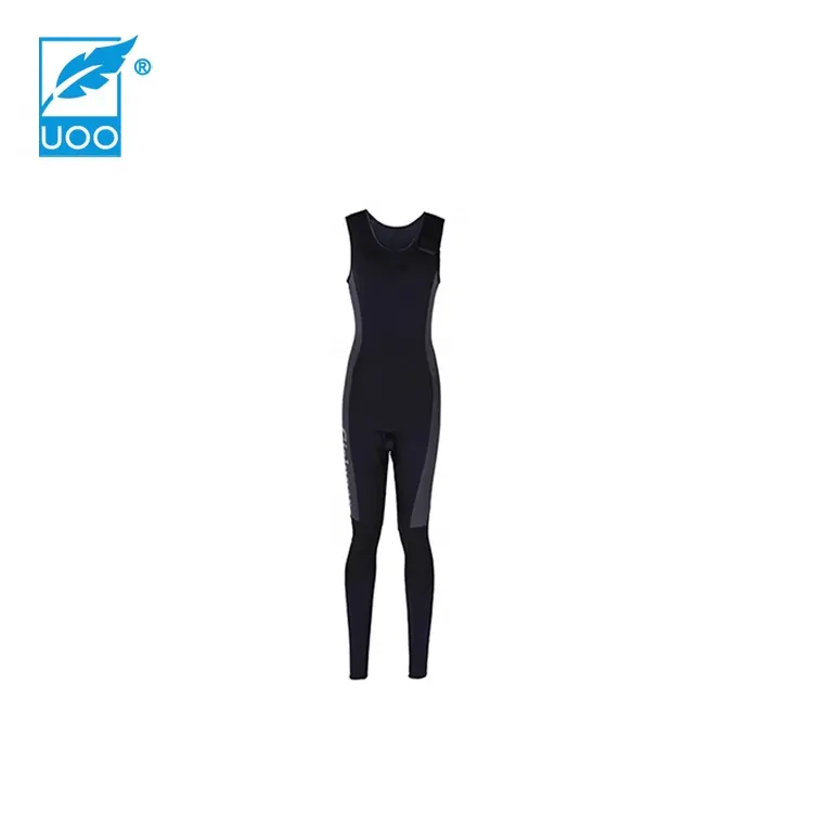 Terno de mergulho sexy feminino uoo neoprene, vestido longo john molhete