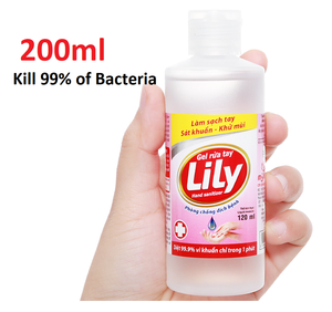 Giá Tốt Nhất LiLy Gel Khử Trùng Tay Giết Chết 99% Vi Khuẩn 200Ml X 40 Chai - Product Image 1
