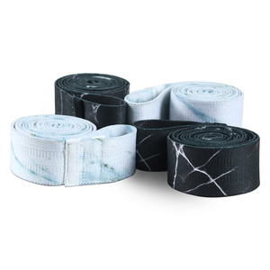 Bandas circulares de cadera largas impresas elásticas extra pesadas con logotipo personalizado, bandas de bucle de resistencia para ejercicio de alta resistencia de material de látex - Product Image 5