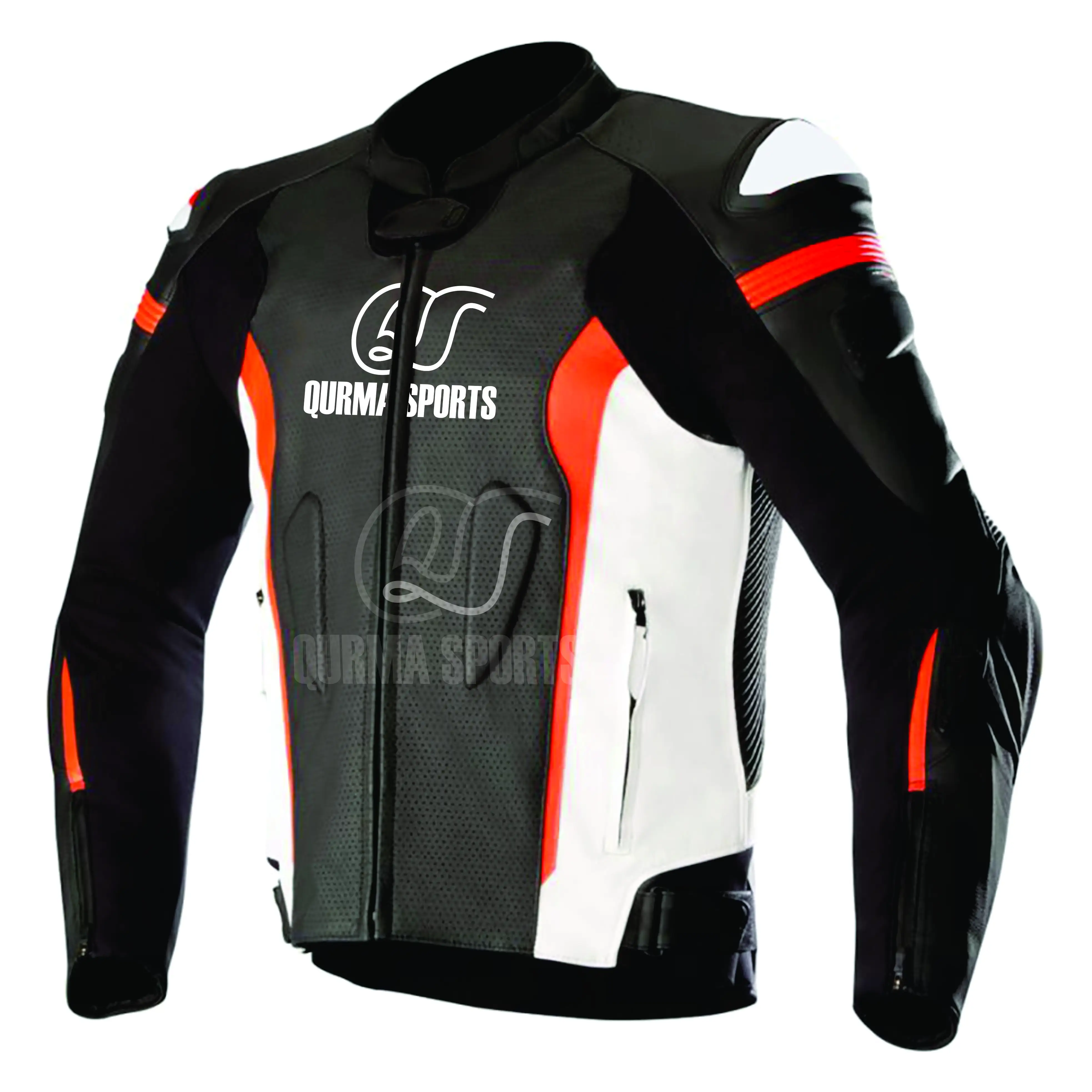 Heavy Duty Leather Motorbike Racing Jacket