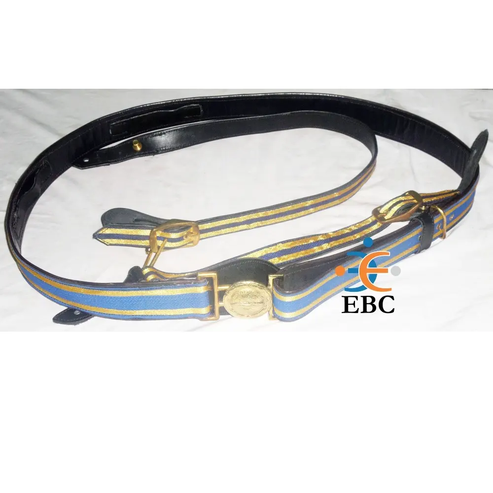 Wholesale Official Air Officers Ceremonial Belt Long & Short Slings with Brass Polished Adjusters High Quality Sword belt Slings