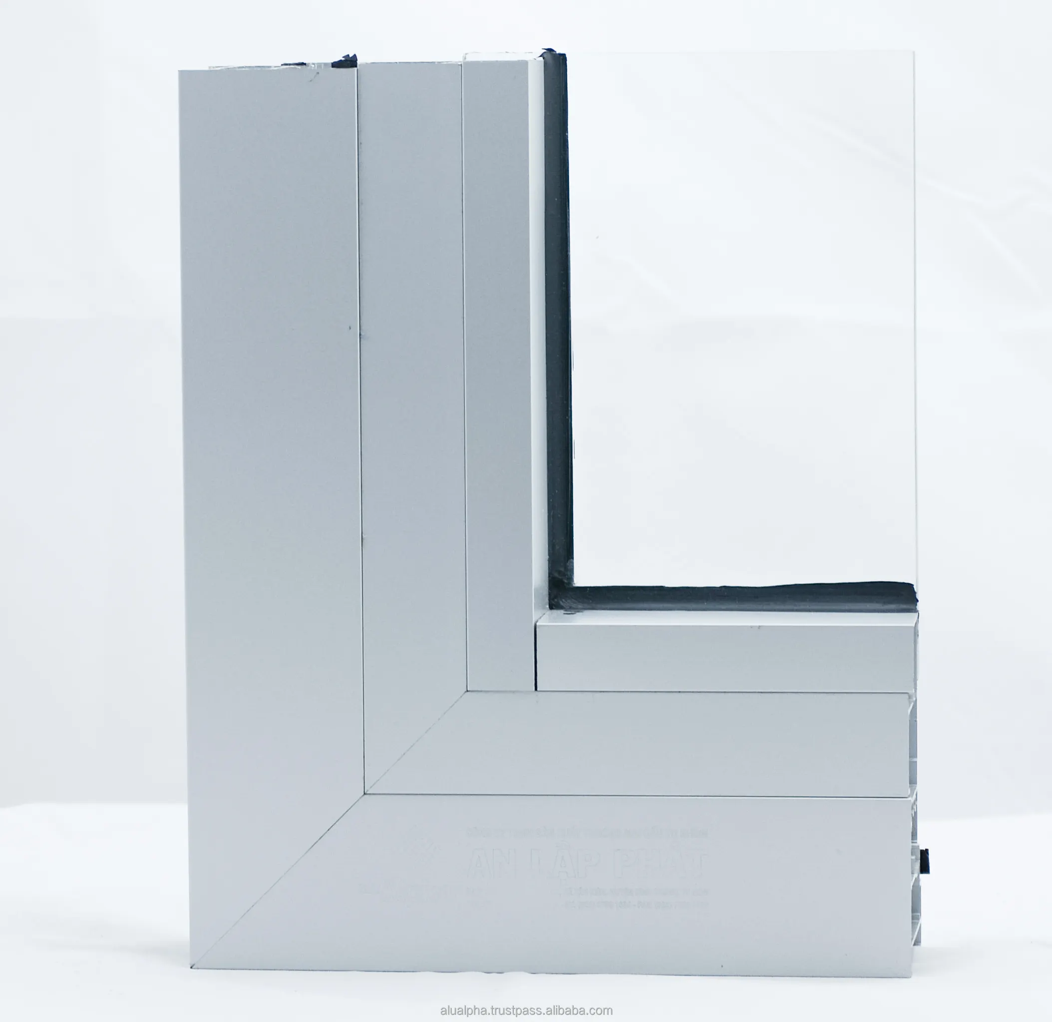 White Aluminum Single Glazed Awning Casement High quality Door