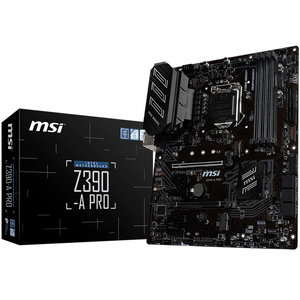 Placa base MSI Z390-A PRO para juegos, componente usado con Intel LGA 1151, Z390 Chipset, compatible con procesador Intel Core 9th/ 8th Gen - Product Image 1
