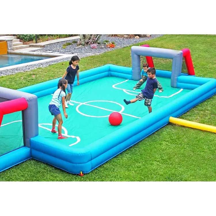 Inflatable Sport Game Toys Soccer Playground Inflatable Water Soap Soccer bubble football Field For Sale