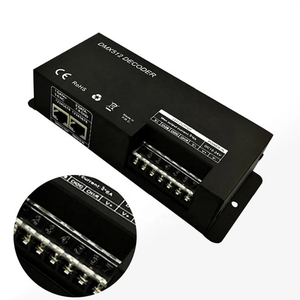 DMX 512 3CH 4CH x 4A Decoder DMX LED Controller 3 canali 4 canali Driver RGB RGBW LED Tape DC 12V-24V Decoder DMX di alta qualità - Product Image 2