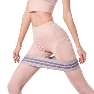 Faixa elástica de borracha para exercício, faixa fitness antiderrapante para exercício do quadril, resistência ao tecido