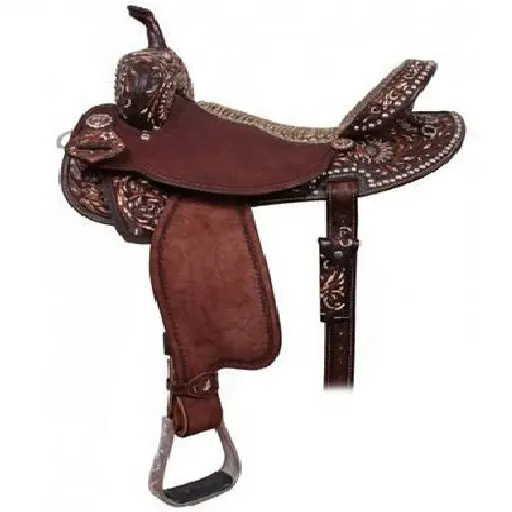 Manaal Enterprises Synthetic Western Barrel Racing Trail Horse Saddle Size 14 to 18