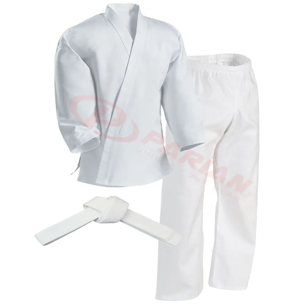 Martial Arts 100% Cotton Unisex Karate Uniform / Karate Uniform With Elastic Waist Band Pant
