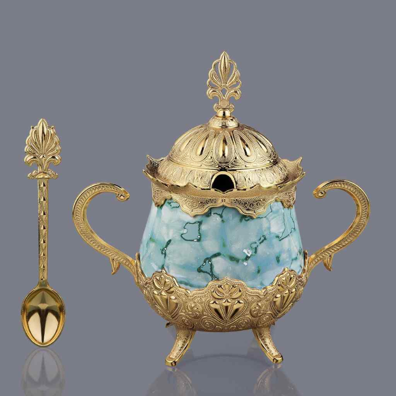 Turquoise with Gold