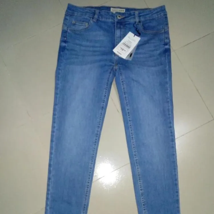 Delle signore delle Donne Skinny Stretch Denim di Cotone di Autunno di Estate Dei Jeans Casuali Dei Pantaloni Pulsante di Fissaggio Con Passanti per Cintura Fasciato Etichette di Stoffa