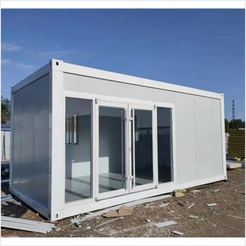 Casa portatil prefabricada de puerto rico, contenedor pequeño modular plegable de 20 pies, a la venta