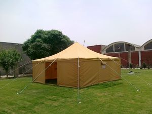 Tùy chỉnh 5x5m nhiệm vụ nặng nề 100% bông vải bốn mùa ngụy trang cắm trại lều với> 3000mm chỉ số không thấm nước - Product Image 5