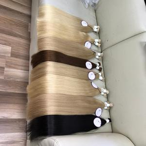 Mcsara Hair Free Sample Cabelo Humano Natural Haar Extensiones De Cabello Double Drawn <strong>Remy</strong> - Product Image 5
