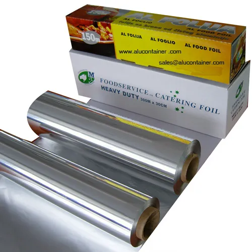 Food Grade Kitchen Heat Resistant Household Aluminum Foil Paper Roll For BBQ Grilling Baking