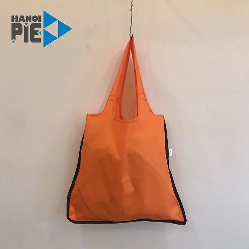 HanoiPie promotional polyester shopping bag with logo foldable shopping bag
