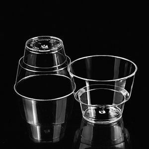 <span class=keywords><strong>5</strong></span> <span class=keywords><strong>OZ</strong></span> tek kullanımlık PS içme şeffaf plastik bardaklar