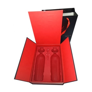 Nhà Máy Sang Trọng Tùy Chỉnh In Tông Rượu Vang Bao Bì Hộp Quà Tặng Rượu Vang Gỗ Kraft Hộp Giấy Phù Hợp Cho Chai Rượu Vang Với Xử Lý Túi - Product Image 4