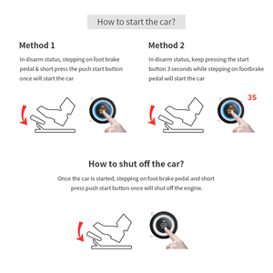 Auto <strong>Start</strong> Alarm Smart Engine <strong>Start</strong> Stop <strong>Push</strong> <strong>Button</strong> <strong>Start</strong> System Keyless Entry Remote Trunk Release Pke Keyless Entry - Product Image 6