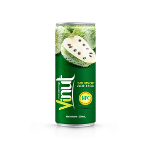250ml teneke kutu NFC Soursop suyu içeceği