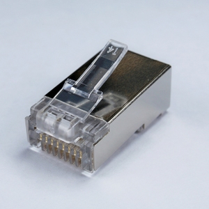 Rj45 fiş Cat6a kolay fiş korumalı STP 1Row tasarım CAT5E RJ45 ağ için Ethernet konnektörleri üzerinden geçmek - Product Image 2