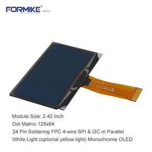 Micro 2.42 pollici Oled pannello SSD1309 128x64 grafica parallela SPI/I2C schermo di interfaccia Display bianco Oled - Product Image 2