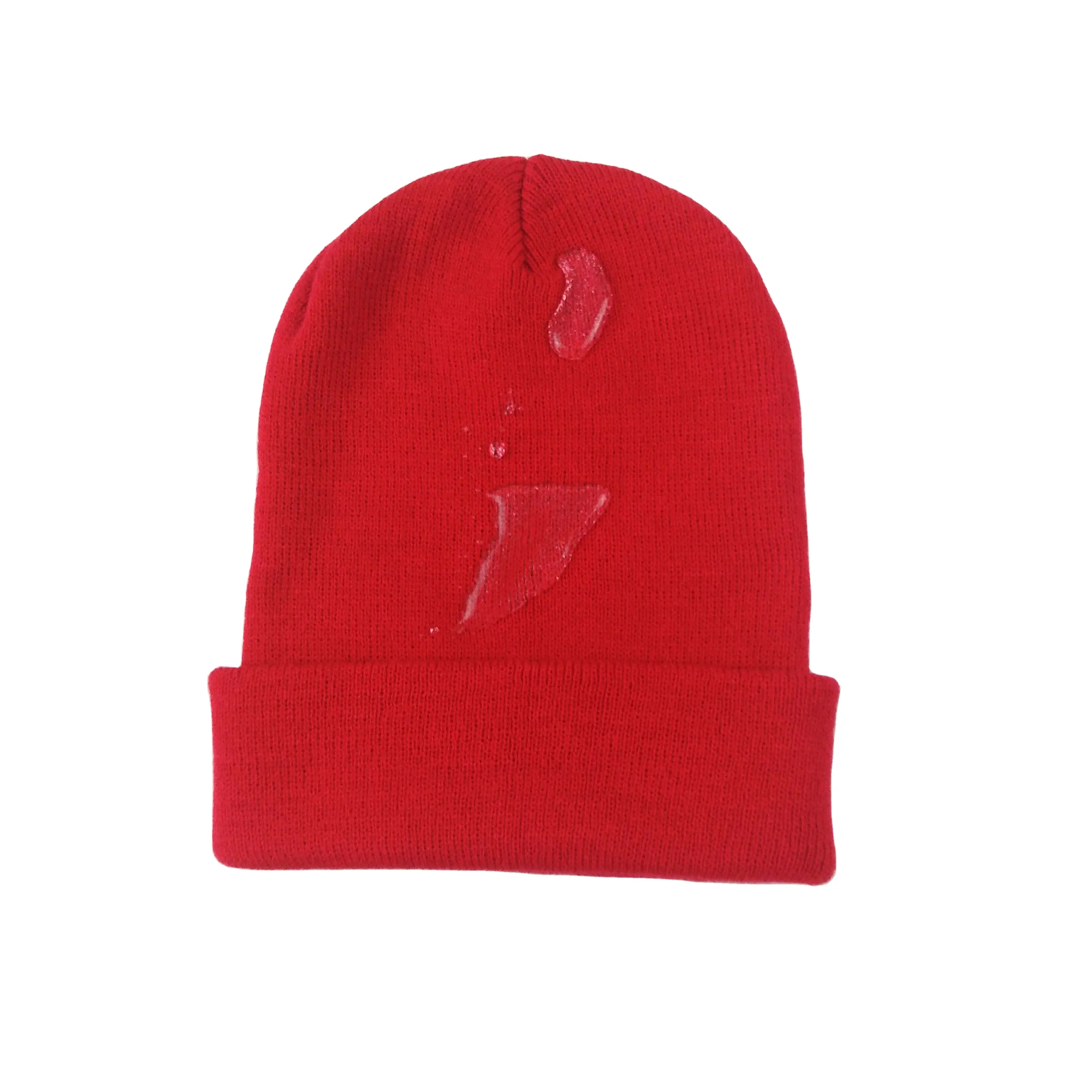 Los hombres de promoción frío clima de lluvia impermeable sombrero con micro-forro polar con logotipo personalizado