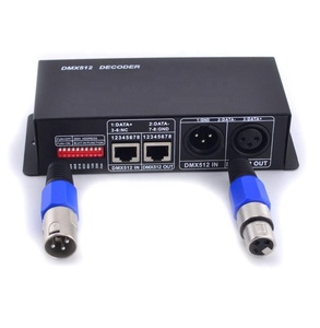4 канала DMX512 декодер 32A выключатели со светодиодным индикатором драйвер для RGBW, зелёный, синий, светодиодные ленты dmx контроллер DC12-24V DMX512 диммер