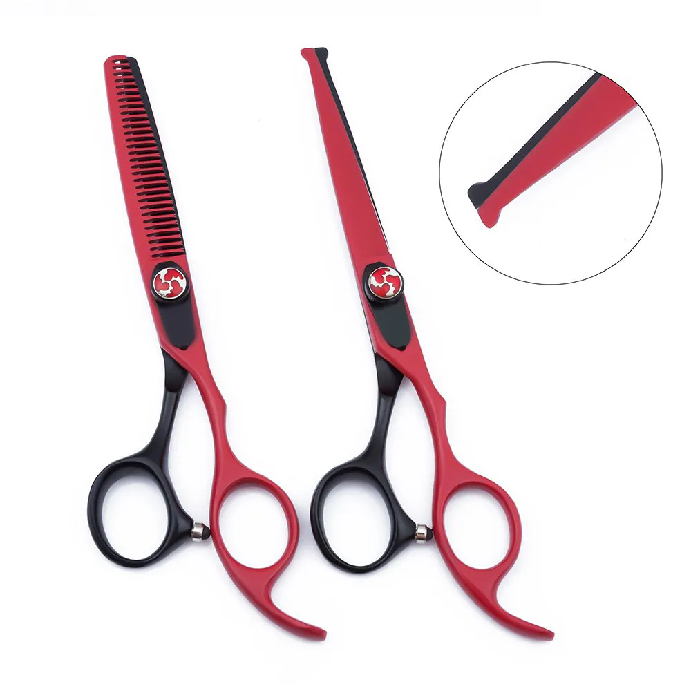 Tesoura de cabelo, conjunto de tesoura plana para cabeleireiro e barbeiro, ferramentas para cabeleireiro e barbeiro