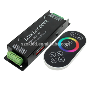 Декодер DMX100 для светодиодных лент DMX; Диммер для светодиодного контроллера DMX; 5 ~ 24 В постоянного тока; Выход: 5A * 3 канала, выход питания: 5 В:<75 Вт, 12 В:<180 Вт, 24V по уровню поверхности:<360W - Product Image 5