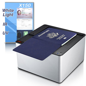 Passport Scanner Plustek X150 Kiosk Passport <strong>Reader</strong> with White Light IR UV , ID Card , Driver License MRZ TD 1 2 3 ICAO <strong>DOC</strong> 9303 - Product Image 1