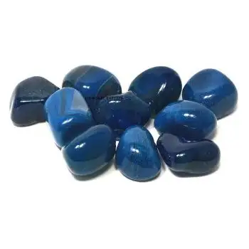 Pierre d'onyx bleue, offre spéciale, en Agate, fabriqué en inde, divers coloris