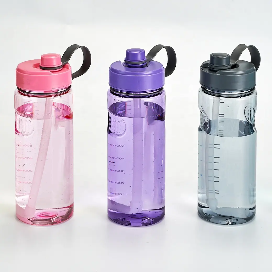Garrafa de água esportiva de plástico de 35oz/1l, garrafa com tampa de canudo e rede de filtro, garrafas de água de nutrição de 24 shakes, 1000ml
